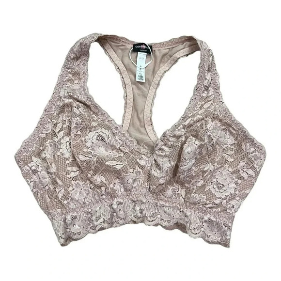 Cosabella Beige Never Say Never CURVY Racie Racerback Bralette M - Picture 1 of 4